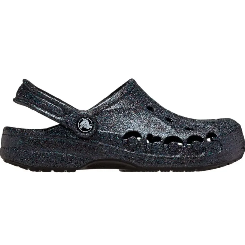 Crocs Unisex Black Baya Glitter Clogs Size M's 7 W's 9 - Picture 12 of 12